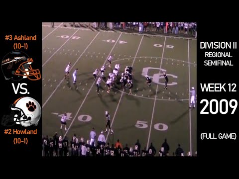 2009 OHSAA Playoffs - #3 Ashland Arrows (10-1) vs. #2 Howland Tigers (10-1) (FULL GAME)