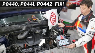 KIA OPTIMA CODE P0440 P0441 P0442 ENGINE LIGHT ON EASY FIX