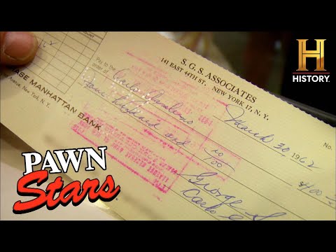 Mob Money! Carlo Gambino's Autographed Check (Season 3) | Pawn Stars
