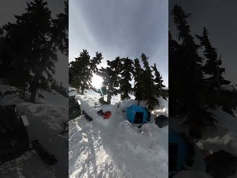 Camp Kemper! My homie Kevin's  Whistler backcountry winter camp set up (IG:@nomadarsenal) #skibum