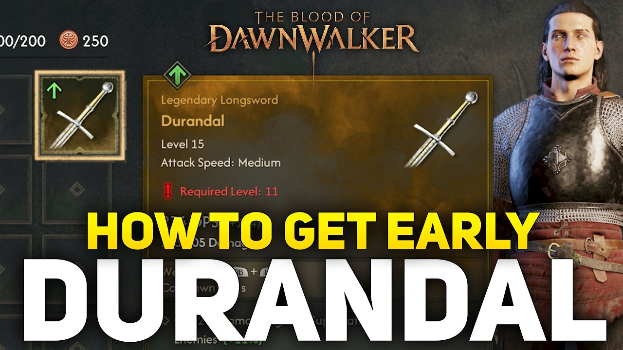 The Blood of Dawnwalker - How To Get The Best Weapon Early (Durandal Location)