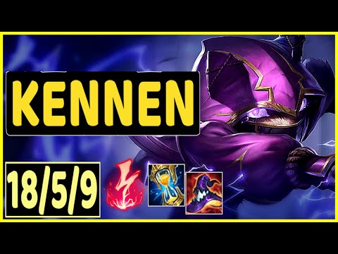 KENNEN VS KASSADIN - 18/5/9 KDA MID GAMEPLAY EMERALD IV