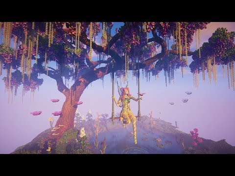 Epic Summer Fairy & Giant Wisteria Tree | Minecraft Build Timelapse | Summer Reflections