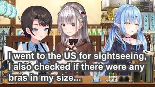 Noel went to the US to see if she could find bras in her size【Eng Sub Big3 Cultured hololive】