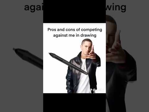 Pros and cons of competing against me in drawing 😋 #art #painting #drawing #trend #shorts #viral