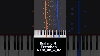 Brahms 51 N16a Complete 0# C 02　[ Improve in 1 minute]　1分で上達するブラームス「51の練習曲」【N16a_0#_C_02】
