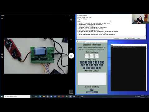 Enigma machine emulated on PIC32
