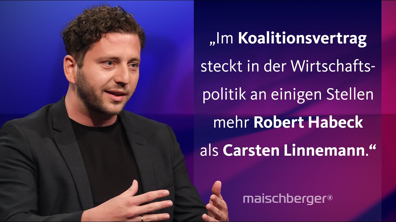 Carsten Linnemann und Felix Banaszak diskutieren über den Start der neuen Regierung | maischberger