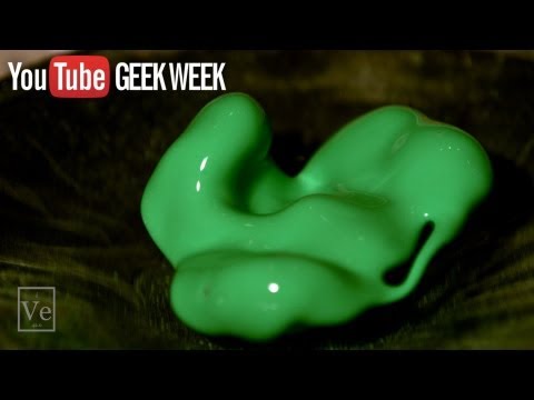Slow-Mo Non-Newtonian Fluid on a Speaker