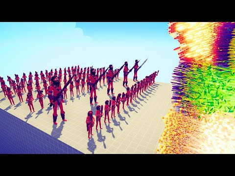 100x CLUBBER & 5x TRIBAL GIANT vs 3x EVERY GOD - TABS - Totally Accurate Battle Simulator