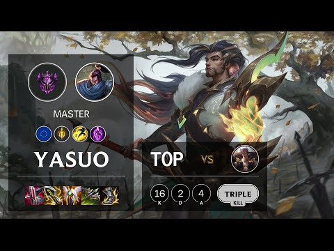 Yasuo Top vs Sett - EUW Master Patch 11.24