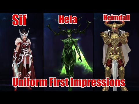 Sif, Hela and Heimdall Asgard Invasion Uniforms First Impression (MFF)