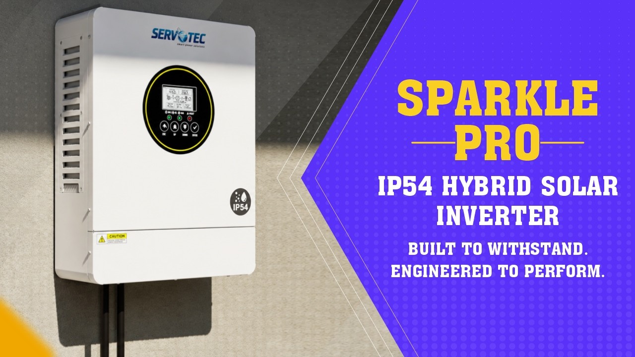 Servotech Sparkle Pro Series IP54 Hybrid Solar Inverter