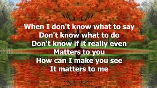 It Matters To Me by Faith Hill - 1995 (with lyrics)