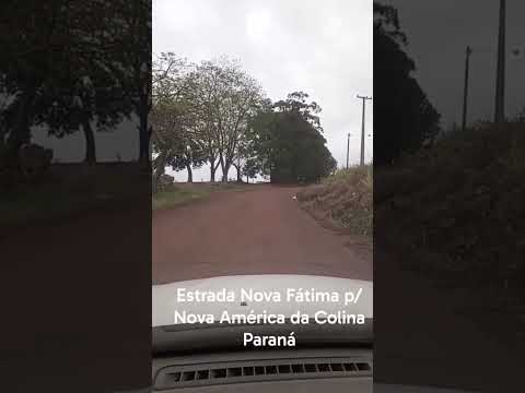 Estrada Nova Fátima para Nova América da Colina no norte pioneiro do Paraná