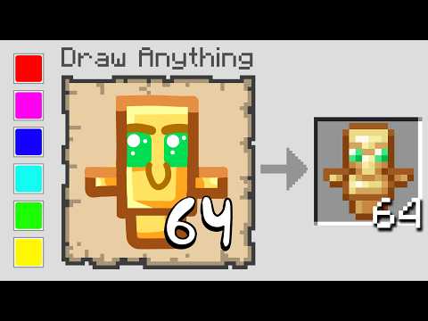 Minecraft But Anything I Draw, I Get!