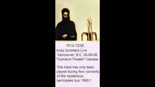 ANDY SUMMERS  - Piya Tose (Vancouver, B.C. 28-09-88 "Orpheum Theater" Canada)