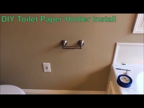 How To Install a Delta Toilet Paper Holder in Drywall - DIY