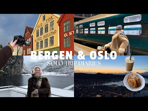 norway vlog⎢solo trip to oslo & bergen, fjord sailing cruise, work trip and taking the night train