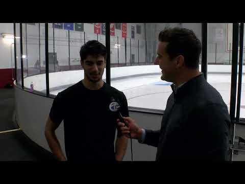 Joe Veleno talks about working to make Red Wings roster, working under Steve Yzerman