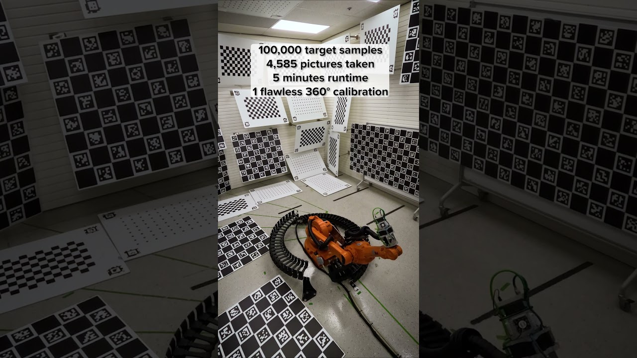 How to create the PERFECT camera calibration  #ABB #calibration #carnegie #robotics  #shorts