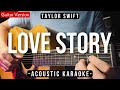 Love Story [Karaoke Acoustic] - Taylor Swift [HQ Audio]