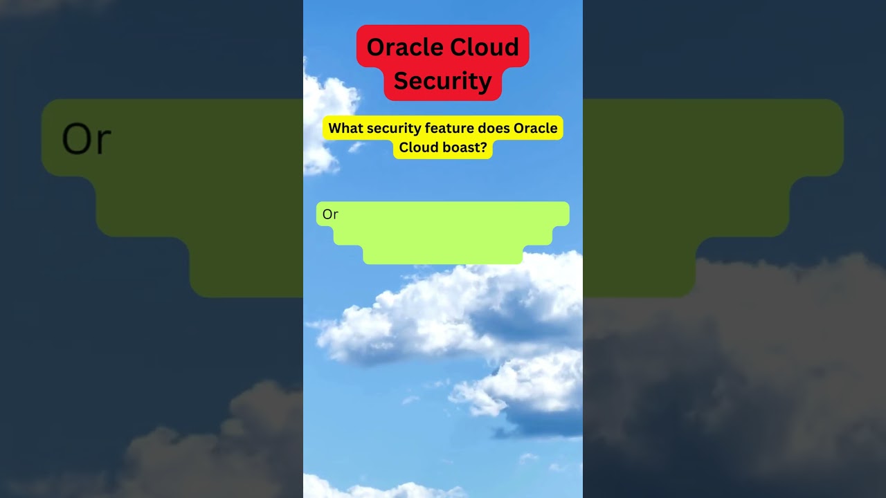 What security feature does Oracle Cloud boast?