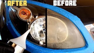 How To Restore Headlights PERMANENTLY ( Headlight Atomizing Cup)