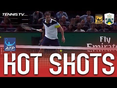 Cuevas Passes Nadal With A Tweener In Paris 2017 Hot Shot