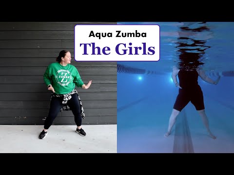 Aqua Zumba "The Girls" (Split Screen)