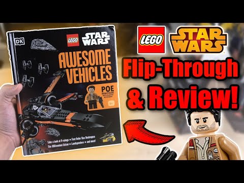 YouTube thumbnail: *New* LEGO Star Wars 2022 Awesome Vehicles Book Flip-Through & Review!