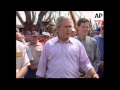Hovering in a helicopter over a town torn to shreds, President Bush on Wednesday got his first look