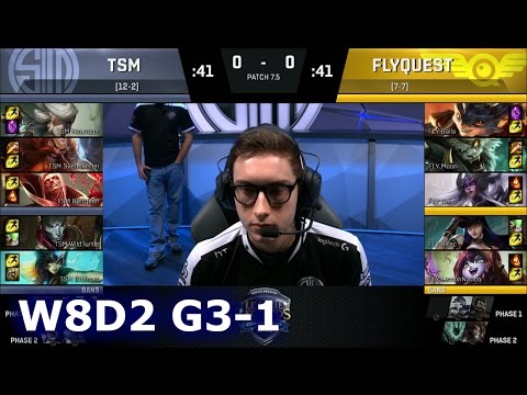 TSM vs FlyQuest Game 1 | S7 NA LCS Spring 2017 Week 8 Day 2 | TSM vs FLY G1 W8D2 1080p