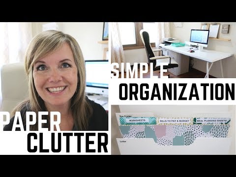 Simple Paper Clutter Organization! | Minimalist Family Life (2018) Video