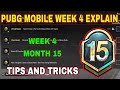 Season c3s8 m15 week 4 mission explain)Pubg Mobile rp mission | Bgmi week 4 mission explain