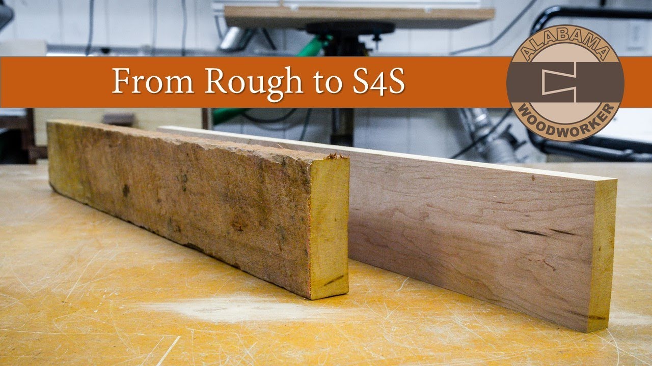 Watch video Milling Rough Lumber: Surface 4 Sides S4S Now Milling Rough Lumber: Surface 4 Sides S4S