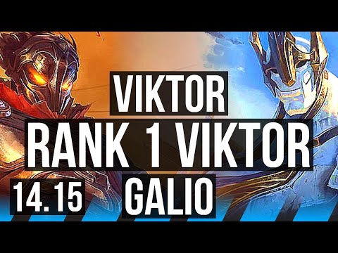 VIKTOR vs GALIO (MID) | Rank 1 Viktor, 7/2/4 | EUW Challenger | 14.15