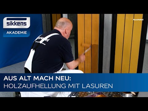 Aus alt mach neu: Holzaufhellung mit Lasuren