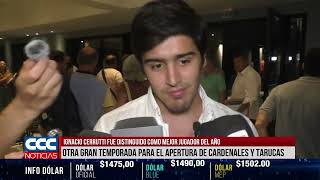 IGNACIO CERRUTTI FUE DISTINGUIDO COMO MEJOR JUGADOR DEL AÑO