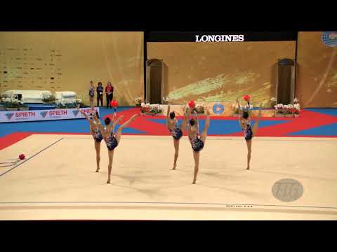 Spain (ESP) - 2018 Rhythmic Worlds, Sofia (BUL) - Qualifications 3 Balls + 2 Ropes