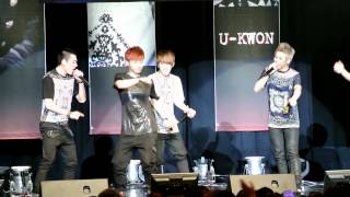 2012/03/10 Block B -- singing SMAP's ｢Original smile ｣ (Zico, Kwon, Kyung, PO focus)