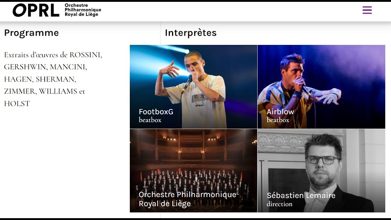 "Beatbox à l'orchestre" Oprl 2024