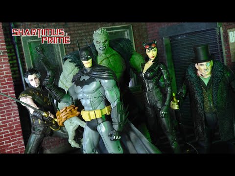 DC Multiverse Arkham City Batman Solomon Grundy BAF Wave Action Figure Review