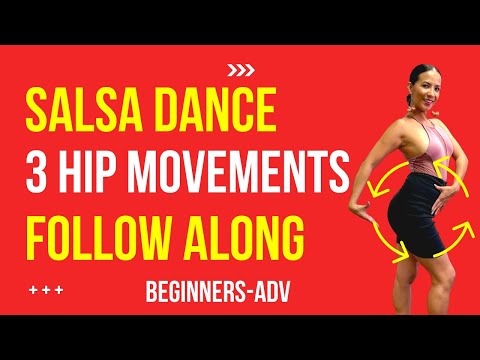 How to Do Salsa Hip Movement | 3 Different Techniques Shown on the BASICS Steps [FOLLOW ALONG]