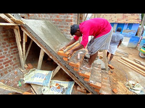 Techniques of Stairs_Outside Brick Stairs Fast and Easy Build for House|Stairs Construction