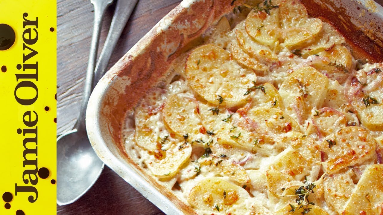 Quick potato dauphinoise: Jamie Oliver