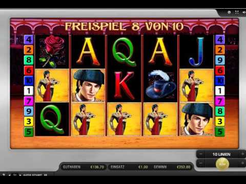 El Torero Slot (Merkur) - Wildline in Freespins - 639-facher Gewinn