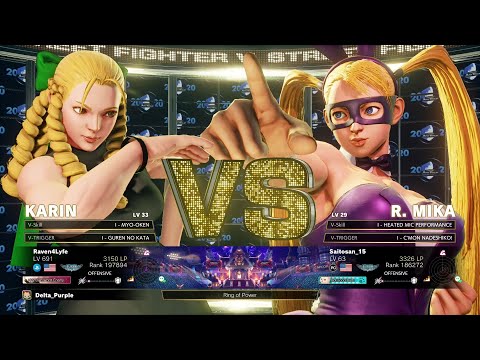 Street Fighter V Ranked Match #274 Karin vs R Mika