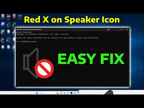 How To Fix Red X Mark on Speaker Icon in Windows