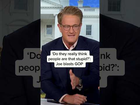 ‘Do they really think people are that stupid?’: Joe blasts GOP